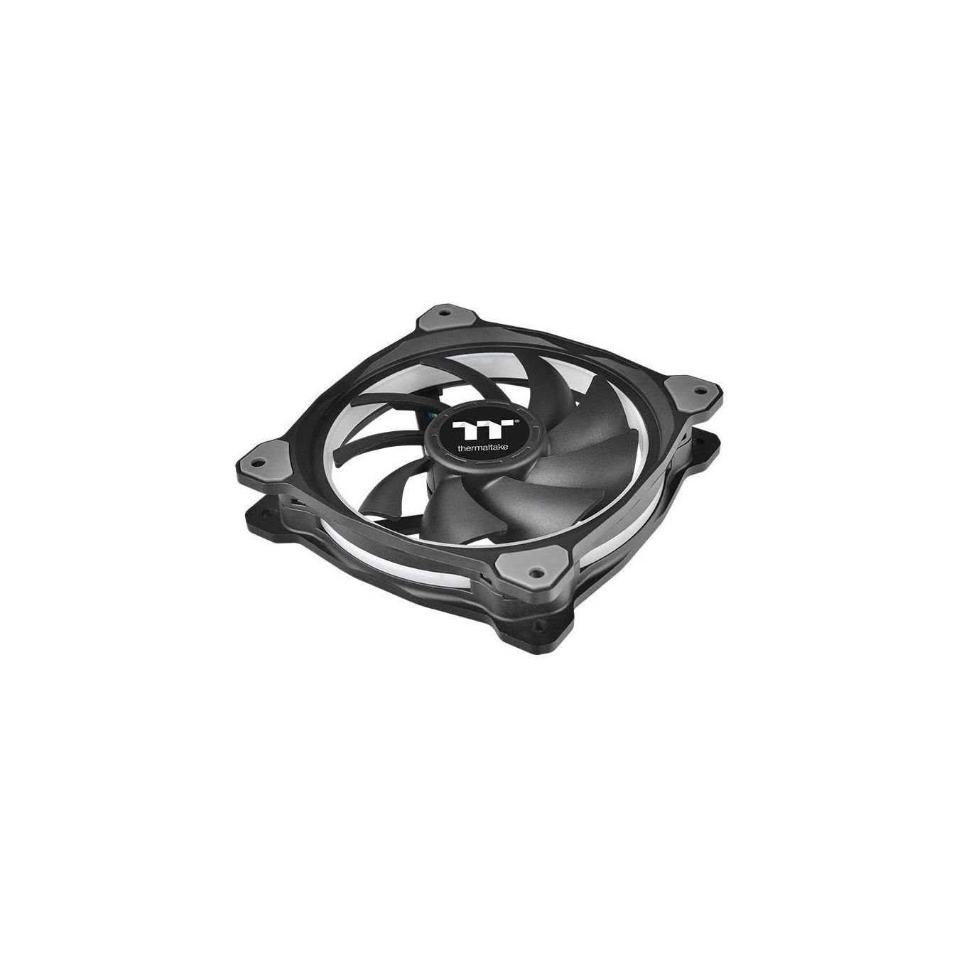 Thermaltake Riing Plus 12 RGB Kit - CL-F076-PL12SW-A - 3x120mm RGB Fans + Lumi, USB Hub, Black