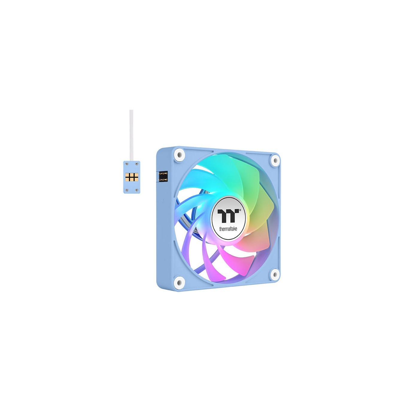 Thermaltake CT120 EX Reverse ARGB Sync PC Cooling Fan - CT120 EX - Hydrangea Blue, 3-Fan Pack