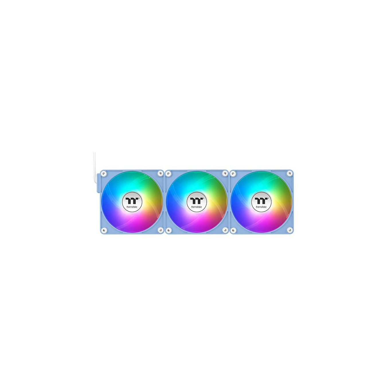 Thermaltake CT120 EX Reverse ARGB Sync PC Cooling Fan - CT120 EX - Hydrangea Blue, 3-Fan Pack