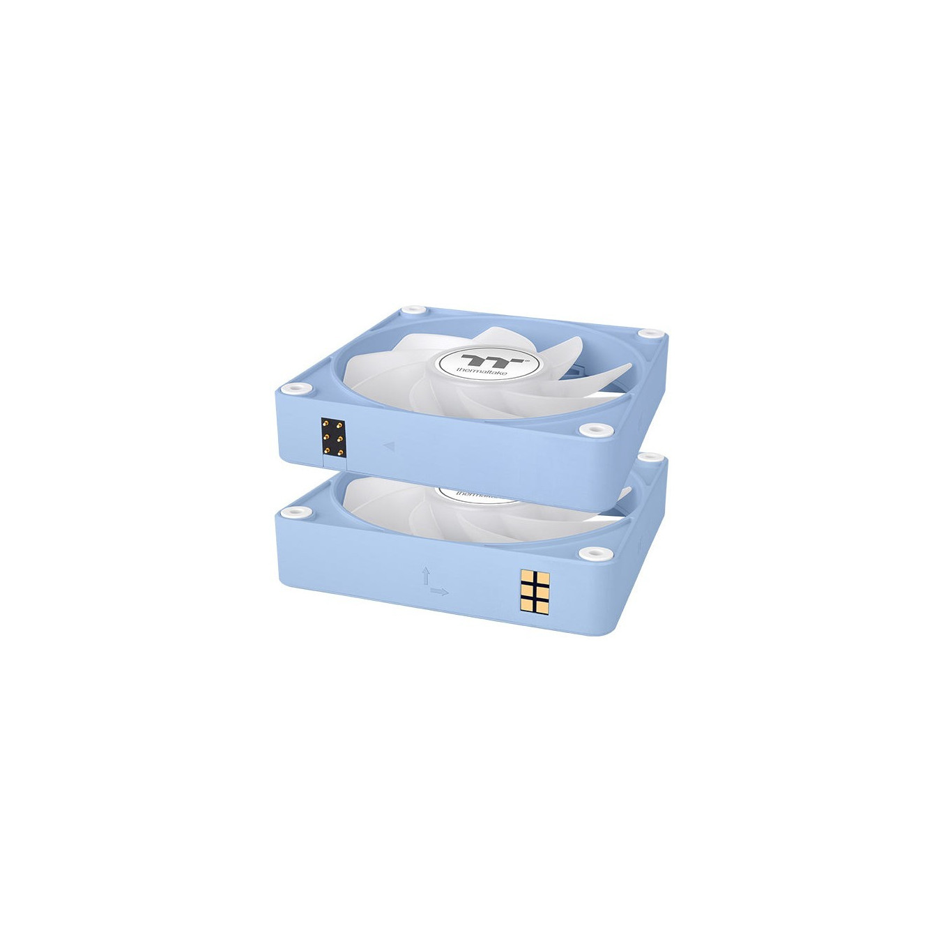 Thermaltake CT120 EX Reverse ARGB Sync PC Cooling Fan - CT120 EX - Hydrangea Blue, 3-Fan Pack