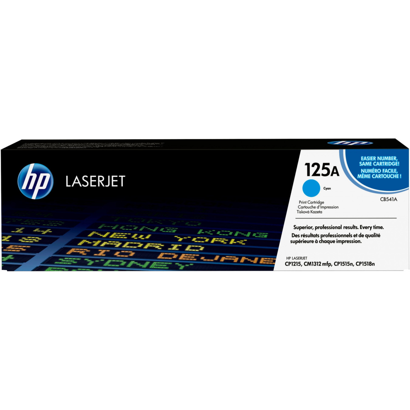 HP 125A Cyan Original LaserJet Toner - CB541A - Cyan, Original, Standard Yield, 1400 pages — Buy in Cyprus with Fast Delivery