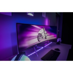 Buy Philips 49M2C8900 - 32:9 QD-OLED 124.3cm - White, 5120x1440, 240Hz, 2xHDMI, ... in Cyprus, Nicosia, Limassol, Larnaka, Pafos