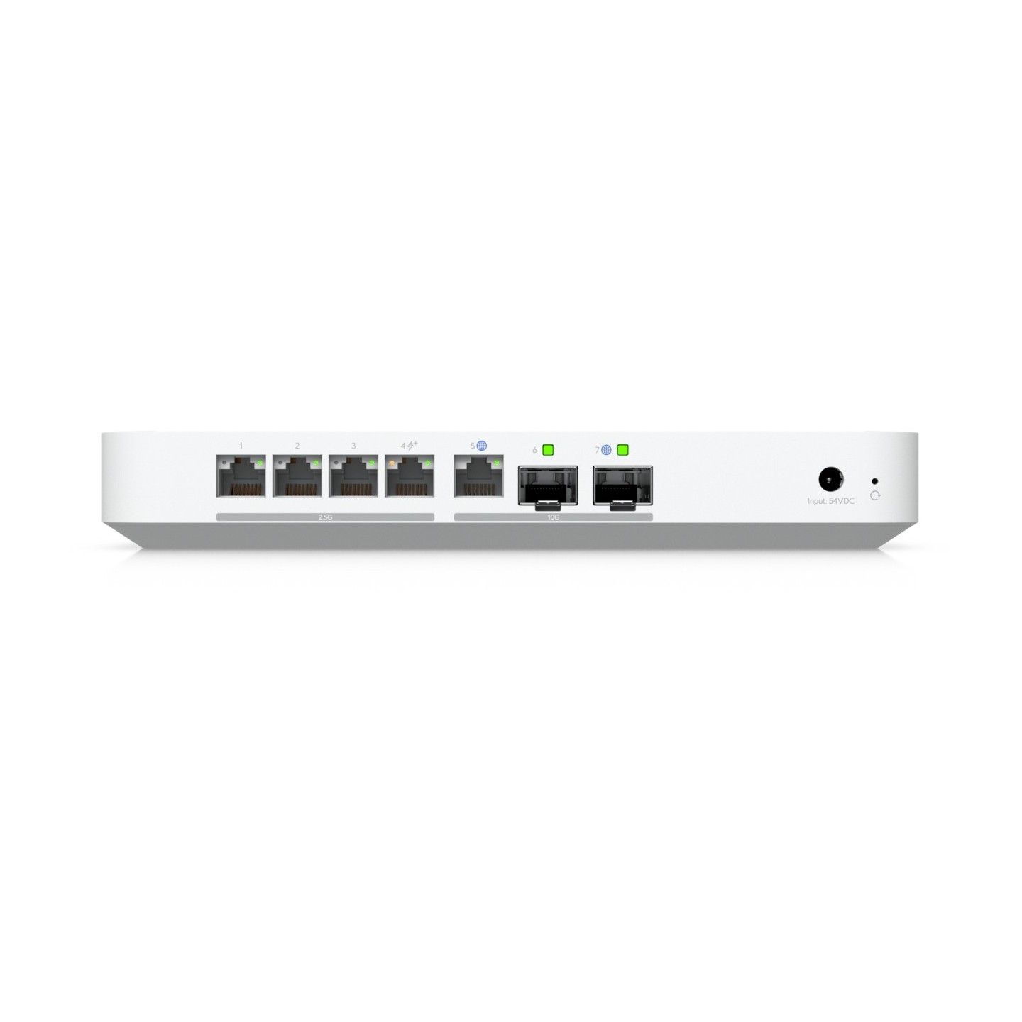 Unifi Cloud Gateway Fiber - UCG-Fiber - White, 3000 MB RAM, 2200 MHz CPU, 4x2.5G LAN, 1x10G SFP+, PoE+ 30W
