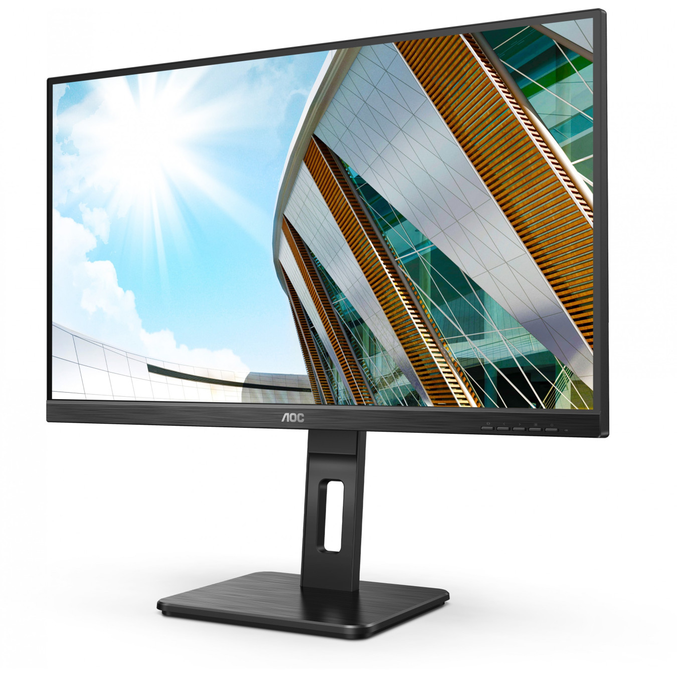AOC U27P2 - 27-inch 4K IPS Monitor with Pivot, USB Hub, HDMI/DP, Black — Buy in Cyprus with Fast Delivery