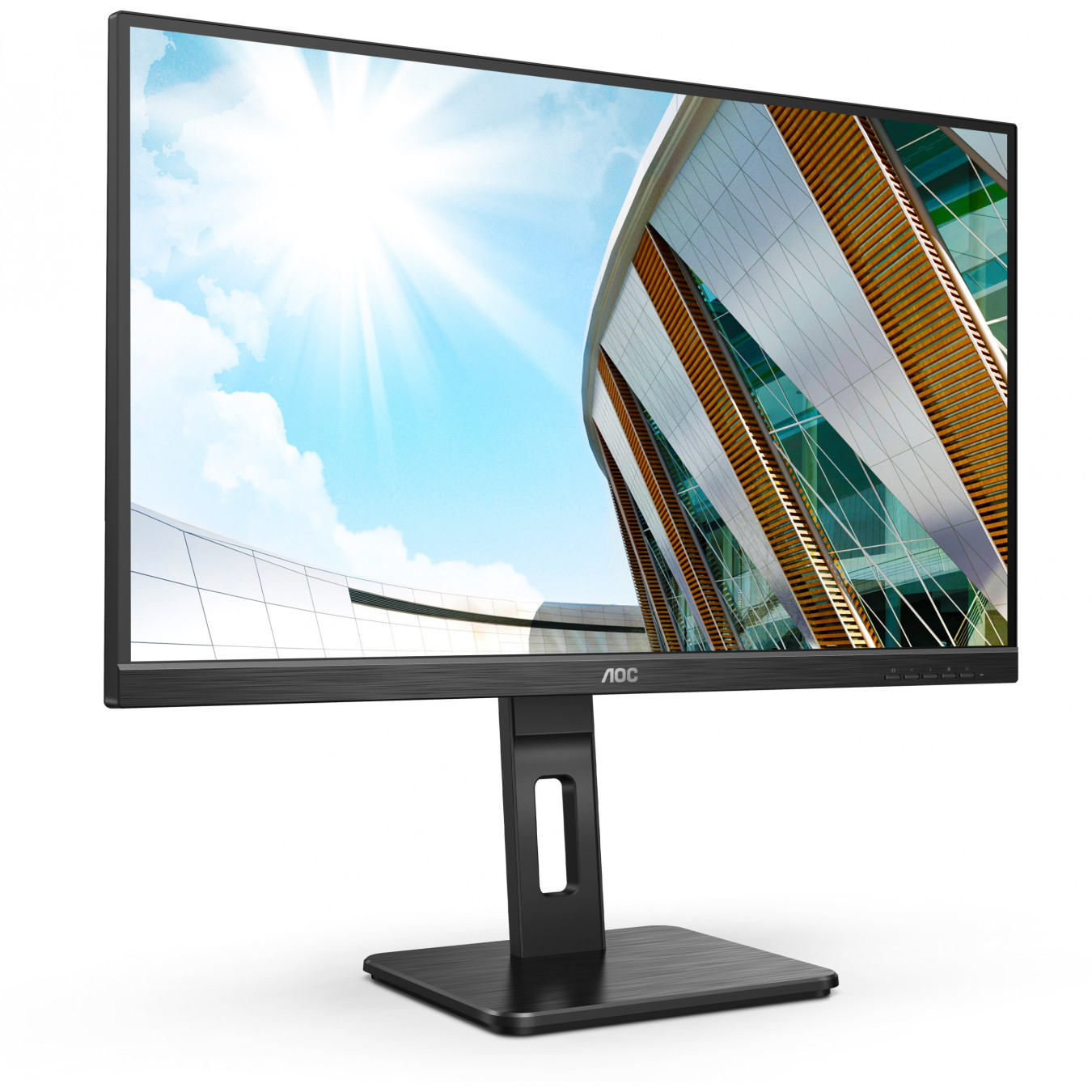AOC U27P2 - 27-inch 4K IPS Monitor with Pivot, USB Hub, HDMI/DP, Black — Buy in Cyprus with Fast Delivery
