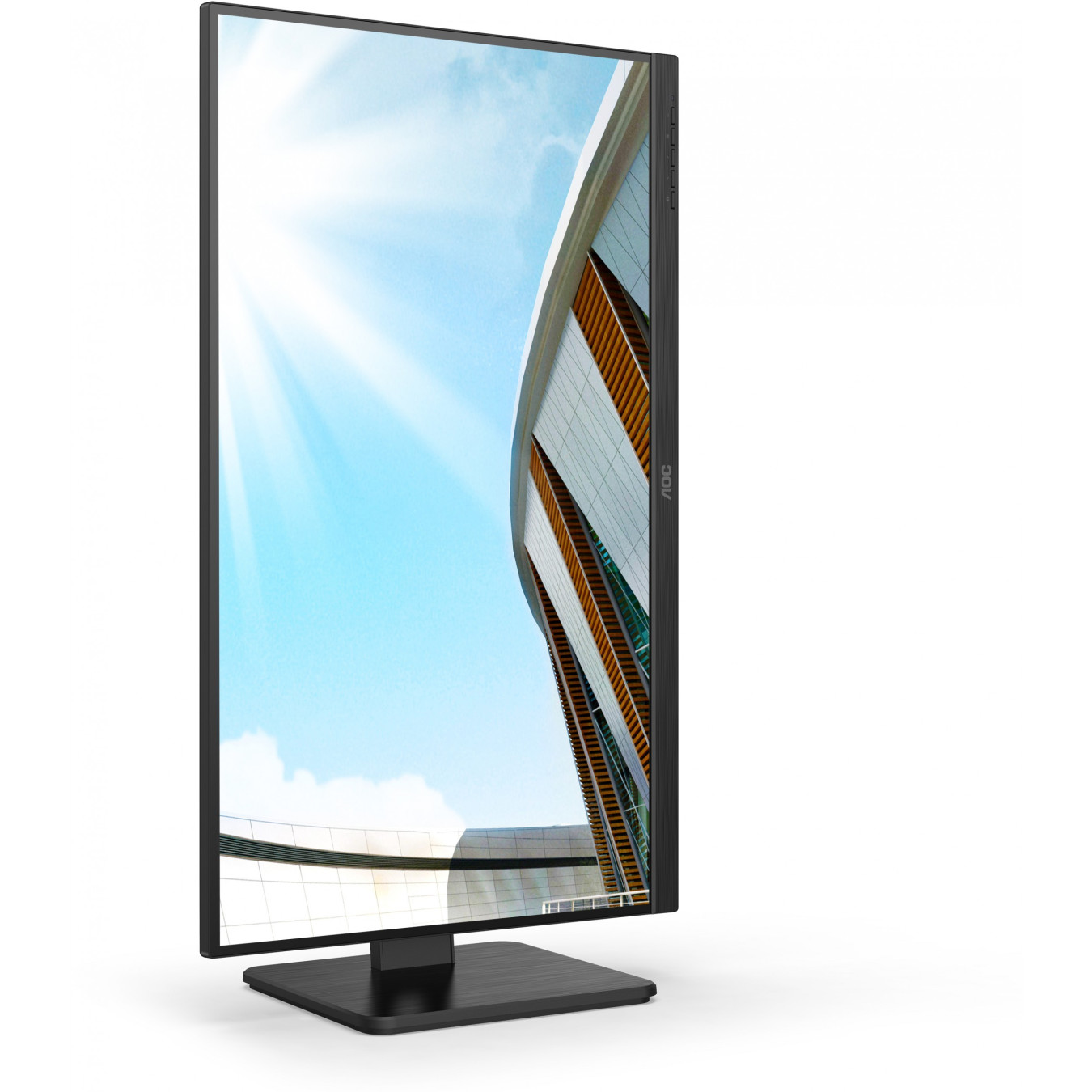 AOC U27P2 - 27-inch 4K IPS Monitor with Pivot, USB Hub, HDMI/DP, Black — Buy in Cyprus with Fast Delivery