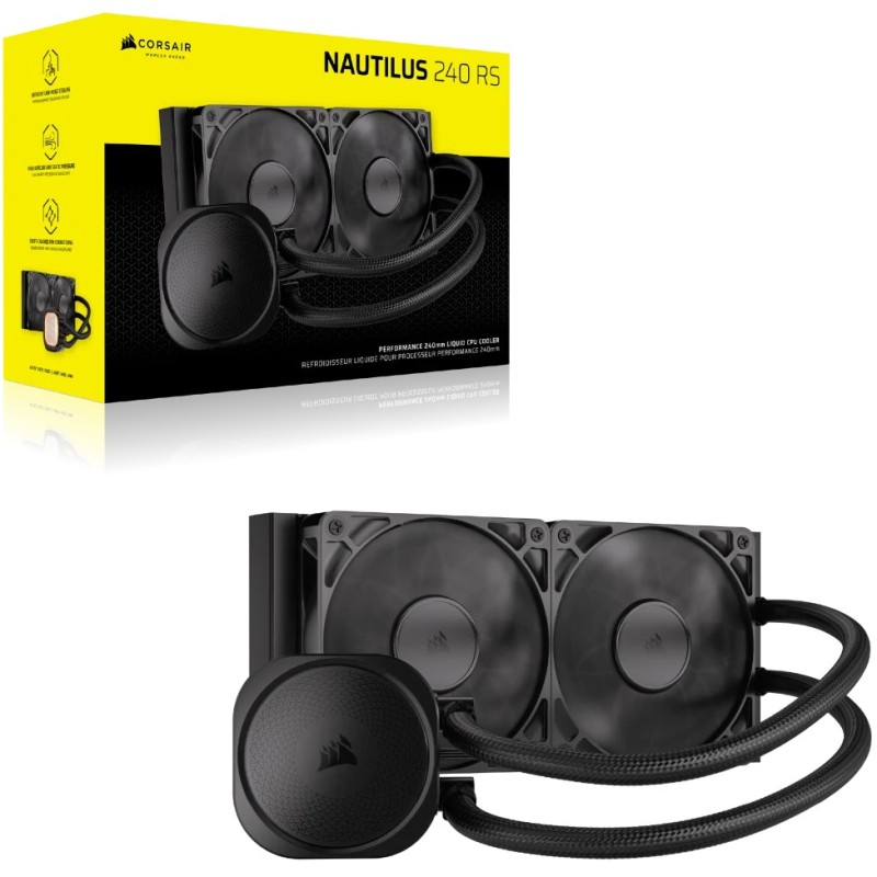 Buy Corsair Nautilus 240 RS - 240mm AIO Liquid Cooler - Black in Cyprus, Nicosia, Limassol, Larnaka, Pafos