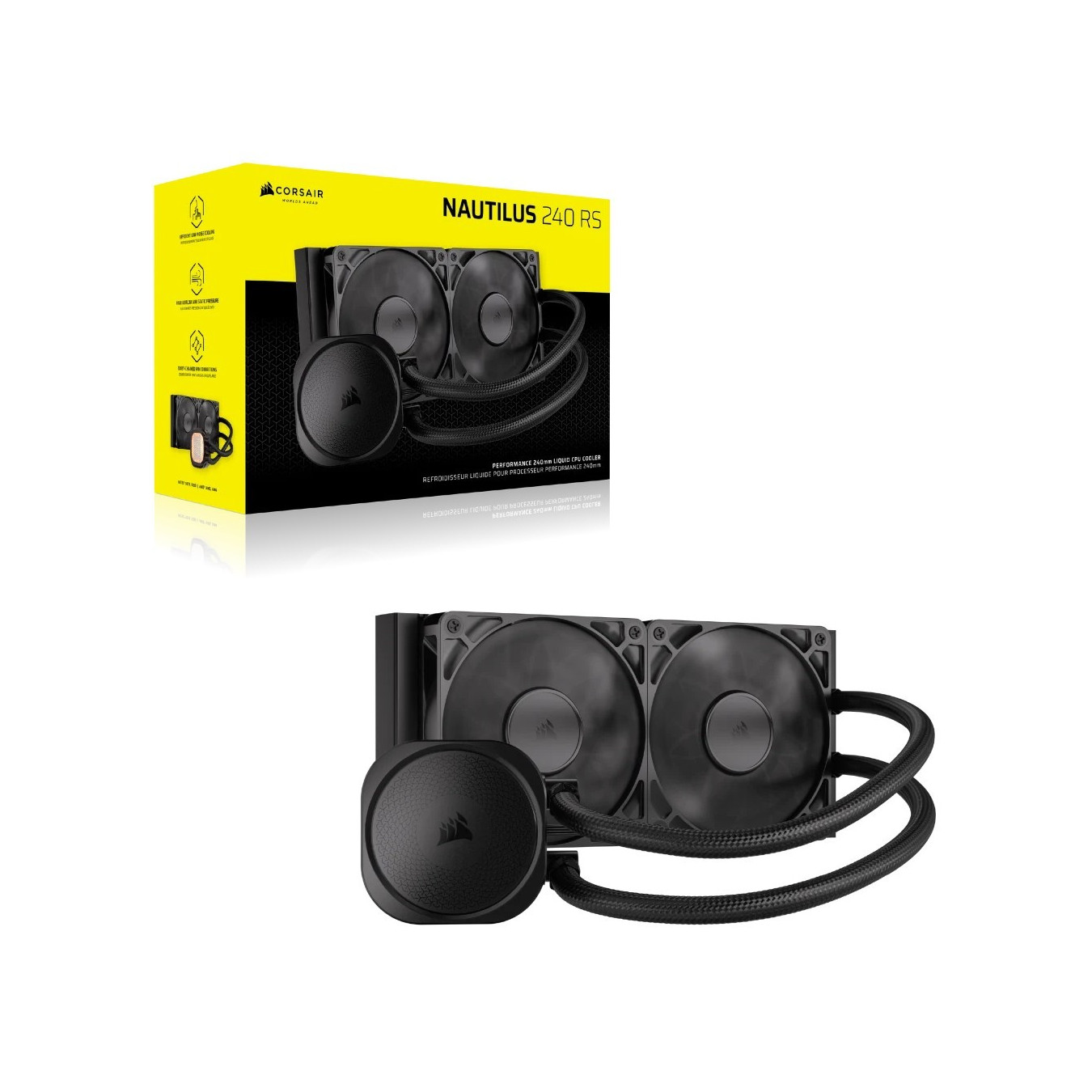 Corsair Nautilus 240 RS - 240mm AIO Liquid Cooler - Black — Buy in Cyprus with Fast Delivery