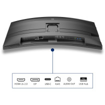 Philips 86.4cm (34.0') 34B2U5600C - 34-inch curved VA monitor, 3440x1440 UWQHD, 120Hz, Grey — Buy in Cyprus with Fast Delivery