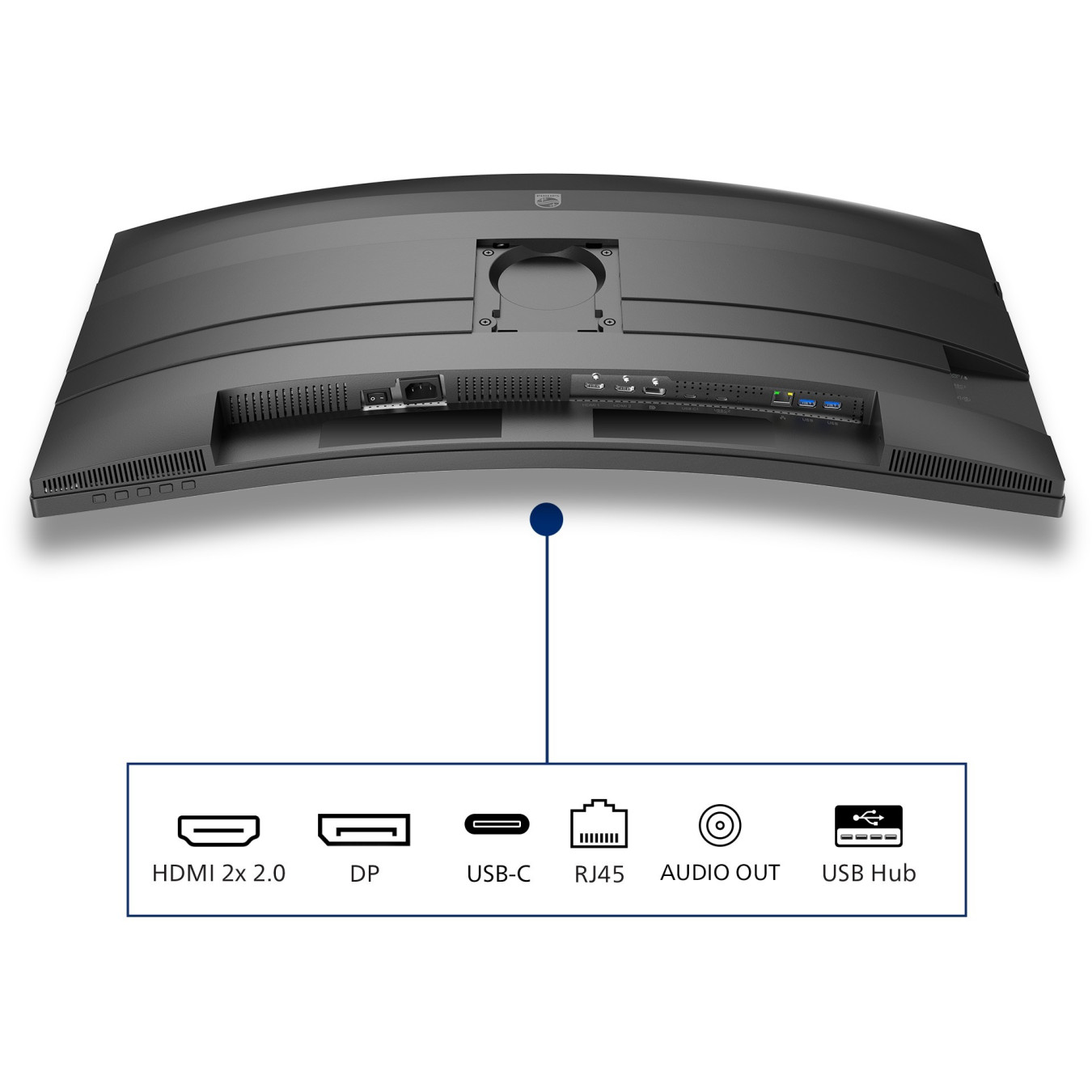 Philips 86.4cm (34.0') 34B2U5600C - 34-inch curved VA monitor, 3440x1440 UWQHD, 120Hz, Grey — Buy in Cyprus with Fast Delivery