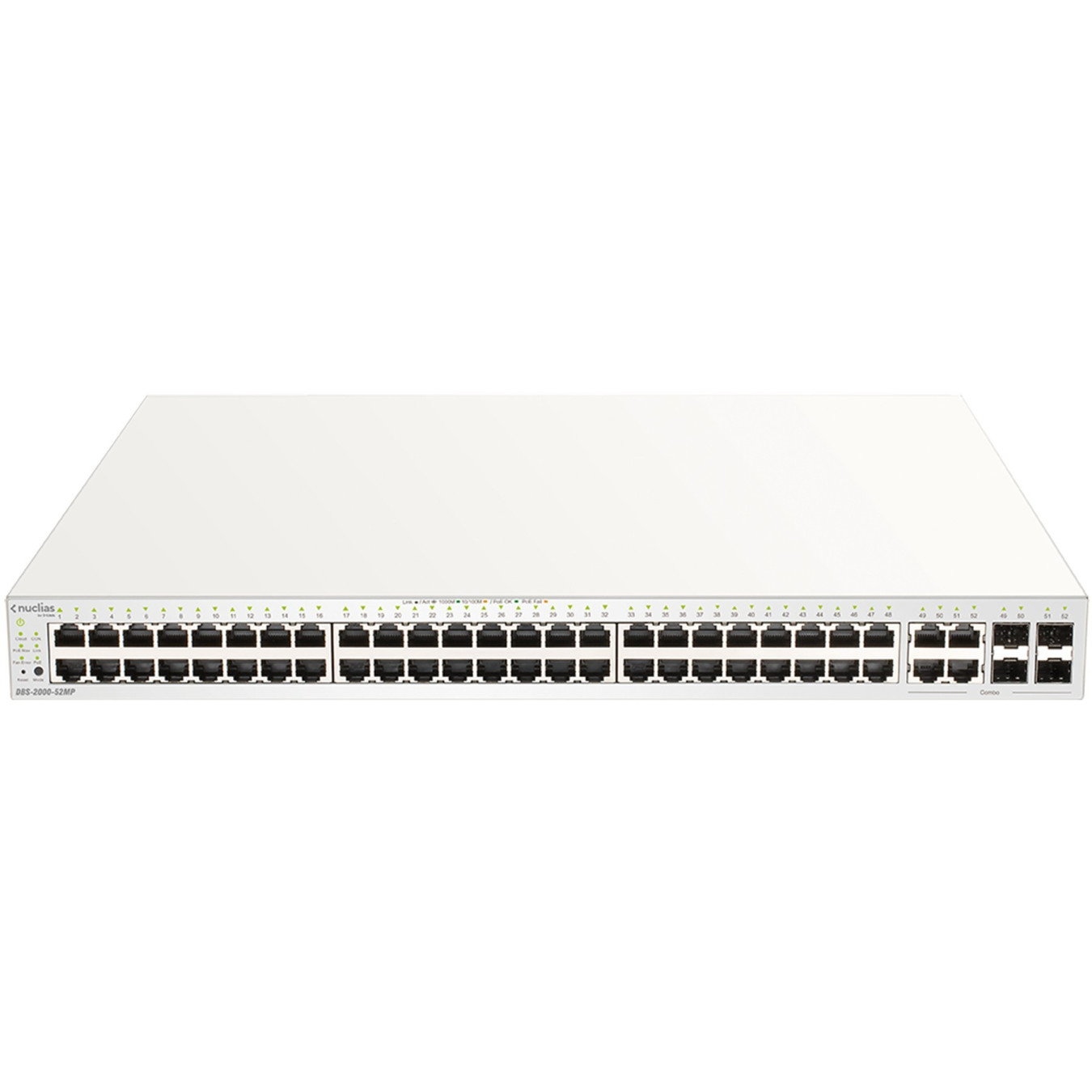 D-Link DBS-2000-52MP Nuclias 52-Port L2 PoE+ Gigabit Switch - Grey, 700MHz CPU, 256MB DDR3 — Buy in Cyprus with Fast Delivery