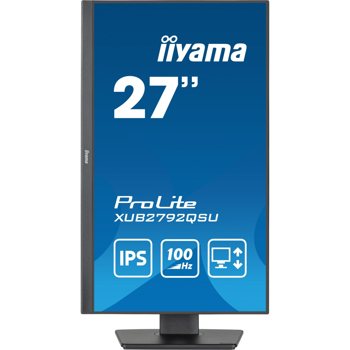 iiyama ProLite XUB2792QSU-B6 27-inch IPS QHD 2560x1440, 100Hz, 0.4ms, HDMI/DP, USB Hub, Pivot - Black
