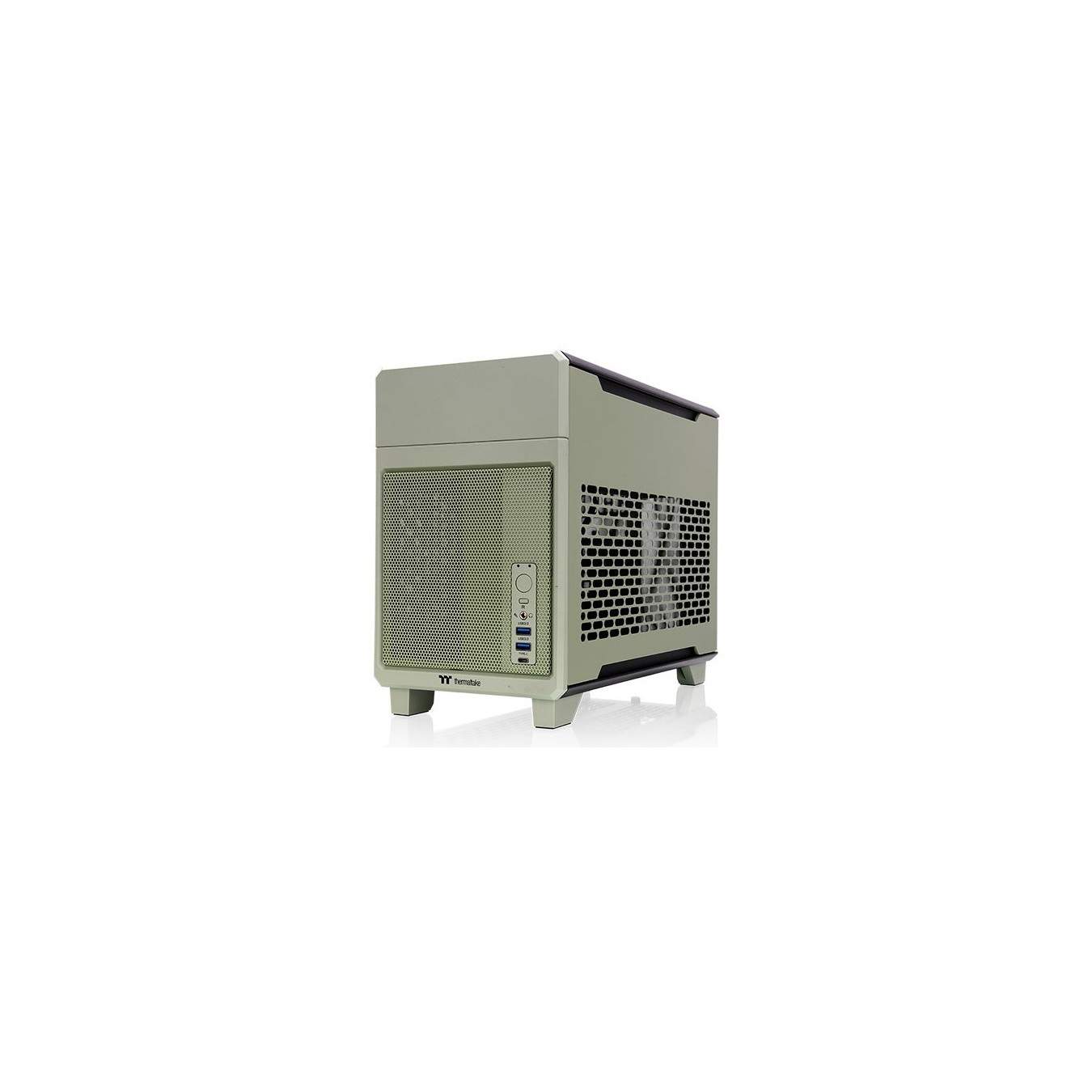 Thermaltake TR100 Mini-ITX Case - Matcha Green - Mini Tower SPCC Steel, SFX PSU, USB-A x2 + USB-C