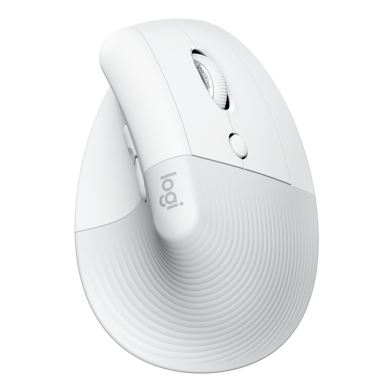 Logitech Lift for Business - Vertical Ergonomic Right-Hand Mouse - Off-White, Bluetooth & Logi Bolt 2.4GHz, 4000 DPI