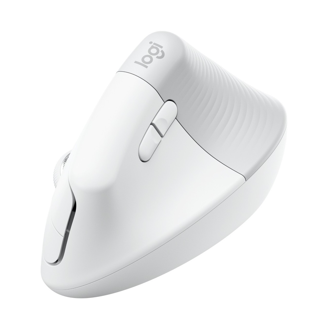 Logitech Lift for Business - Vertical Ergonomic Right-Hand Mouse - Off-White, Bluetooth & Logi Bolt 2.4GHz, 4000 DPI