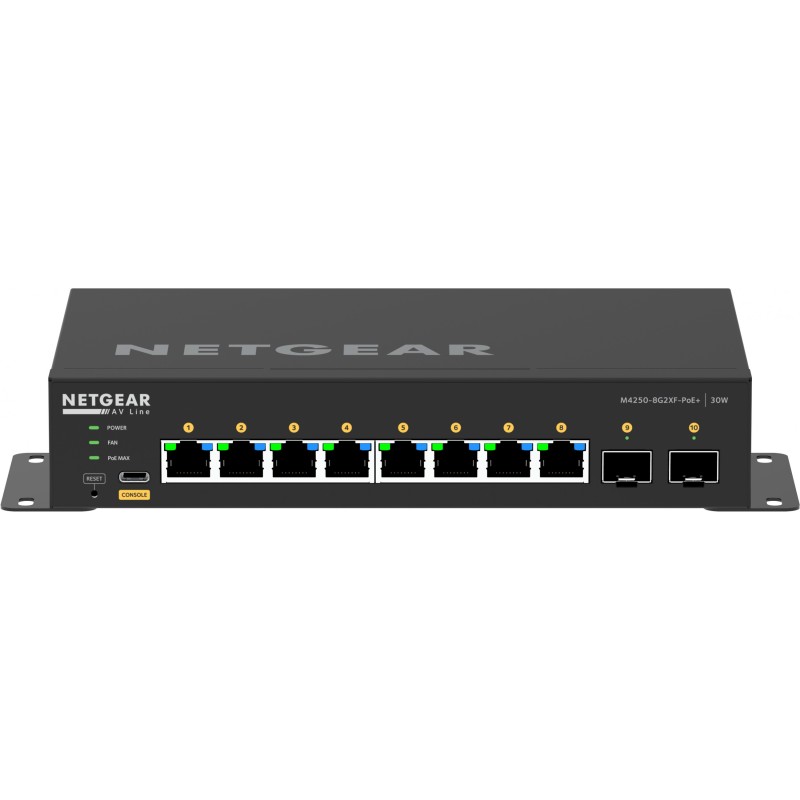 Buy NETGEAR M4250-8G2XF-POE+ - 8x Gigabit PoE+ & 2x SFP+ (220W), 2GB RAM, ARM Co... in Cyprus, Nicosia, Limassol, Larnaka, Pafos