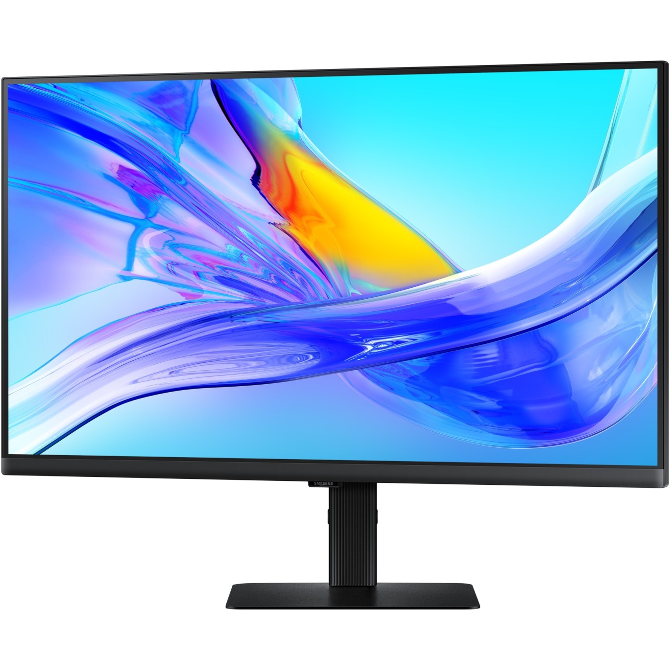 Samsung LS27D800UAUXEN (S80UD) - 27in 4K UHD IPS Monitor, HDR10, USB-C PD 90W, KVM, Pivot, Black