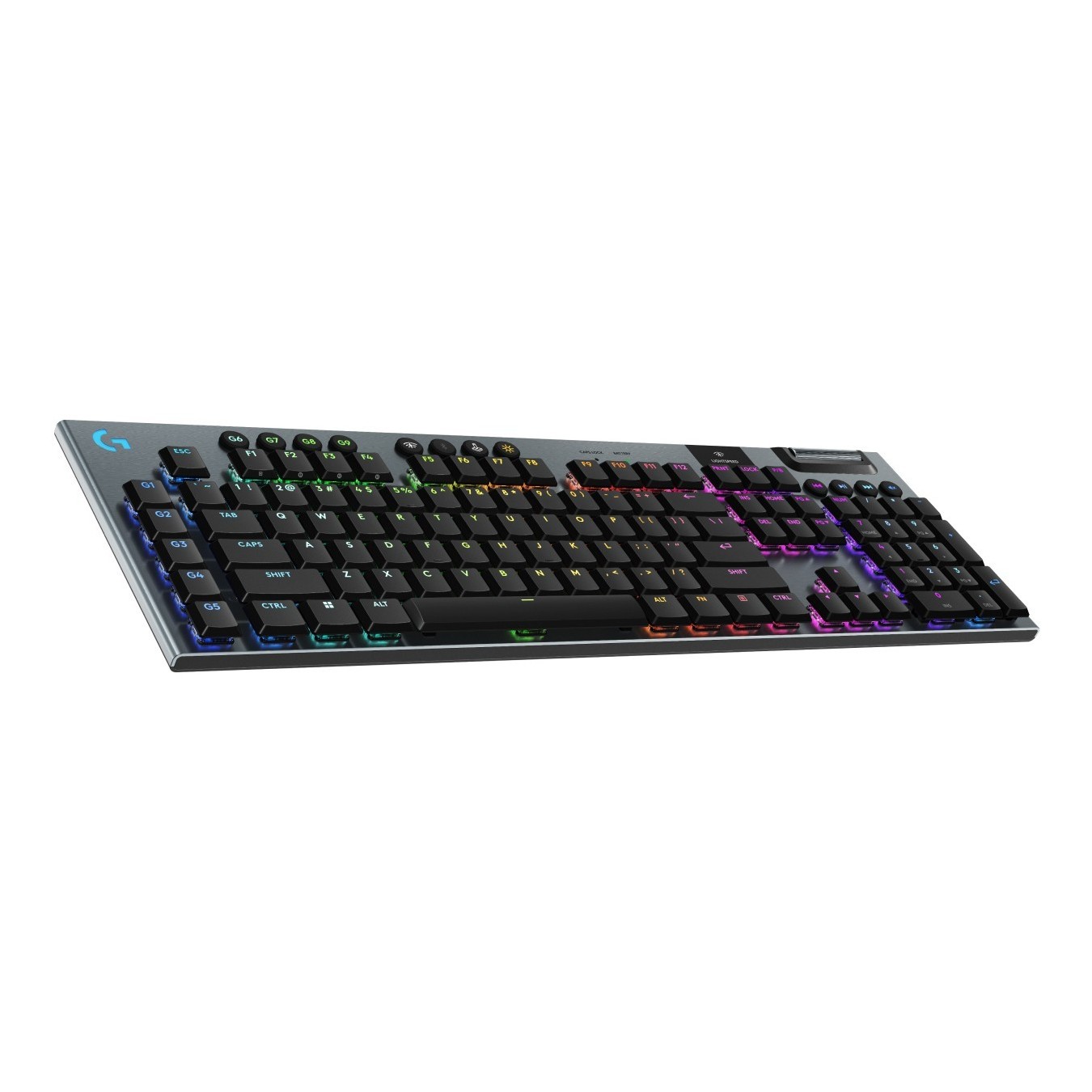 Logitech G915 X LIGHTSPEED Wireless Gaming Keyboard - Low-Profile GL Tactile, Swiss QWERTZ, Per-Key RGB, Black