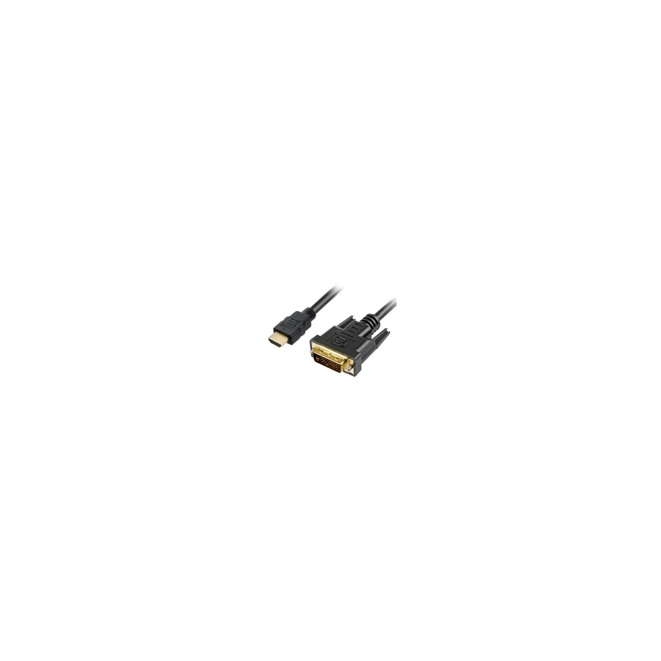 Sharkoon HDMI to DVI-D Cable 1m - Black, 24+1 Pin, 1080p, Magnetically Shielded — Buy in Cyprus with Fast Delivery