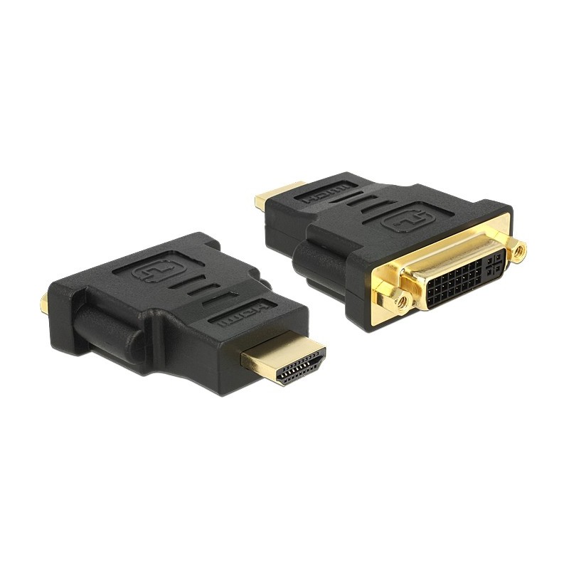 Buy Delock HDMI Male to DVI 24+5 Female Adapter - 65467 - (Black, Gold-plated Co... in Cyprus, Nicosia, Limassol, Larnaka, Pafos