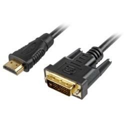 Buy Sharkoon HDMI to DVI-D Cable - Black, 2 m in Cyprus, Nicosia, Limassol, Larnaka, Pafos