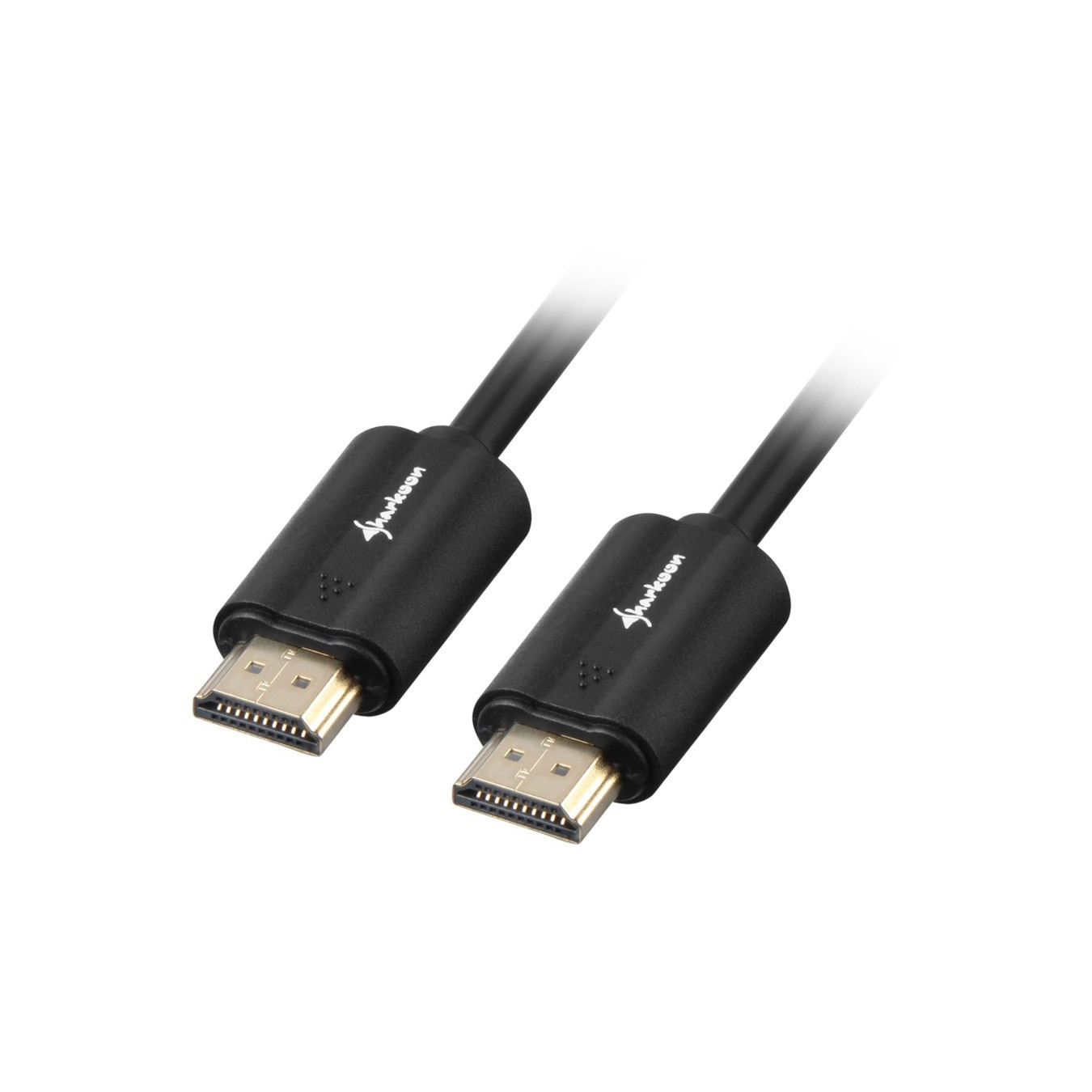 Sharkoon HDMI to HDMI Cable 2 m - 4K UHD (2160p), HDMI 2.0, Ethernet & ARC, Black — Buy in Cyprus with Fast Delivery