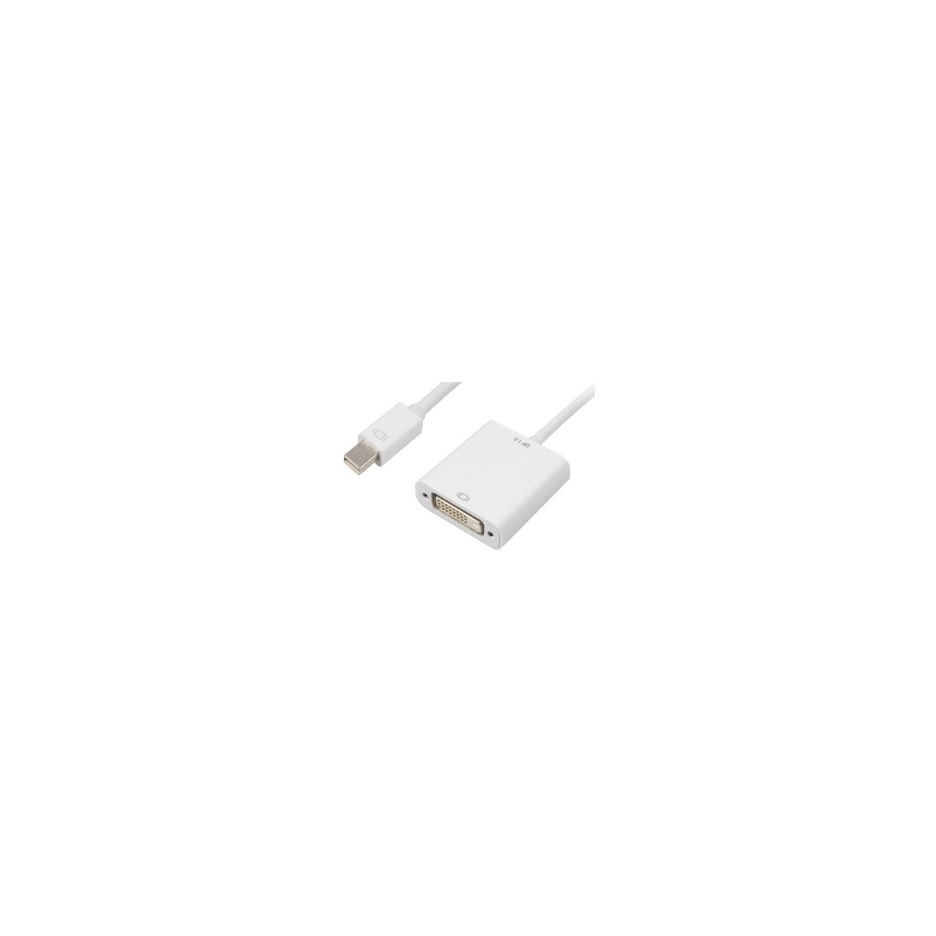 Sharkoon Mini DisplayPort to DVI Adapter - 15 cm - White, Gold-Plated Contacts, DP 1.2, 4K — Buy in Cyprus with Fast Delivery