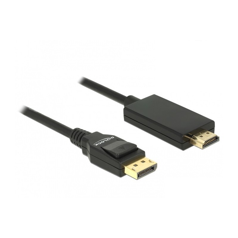 Buy DELOCK DisplayPort 1.2 to HDMI-A Cable 2 m - 85317 - Passive 4K (3840x2160),... in Cyprus, Nicosia, Limassol, Larnaka, Pafos