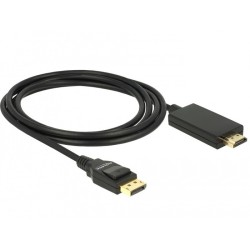 Buy DELOCK DisplayPort 1.2 to HDMI-A Cable 2 m - 85317 - Passive 4K (3840x2160),... in Cyprus, Nicosia, Limassol, Larnaka, Pafos