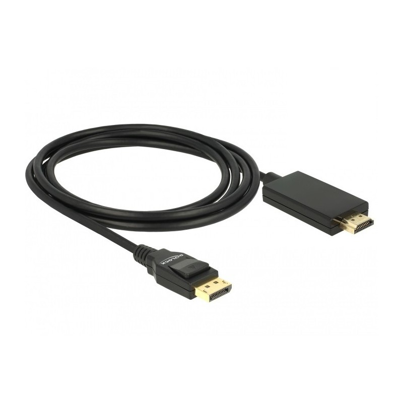 Buy DELOCK DisplayPort 1.2 to HDMI-A Cable 2 m - 85317 - Passive 4K (3840x2160),... in Cyprus, Nicosia, Limassol, Larnaka, Pafos