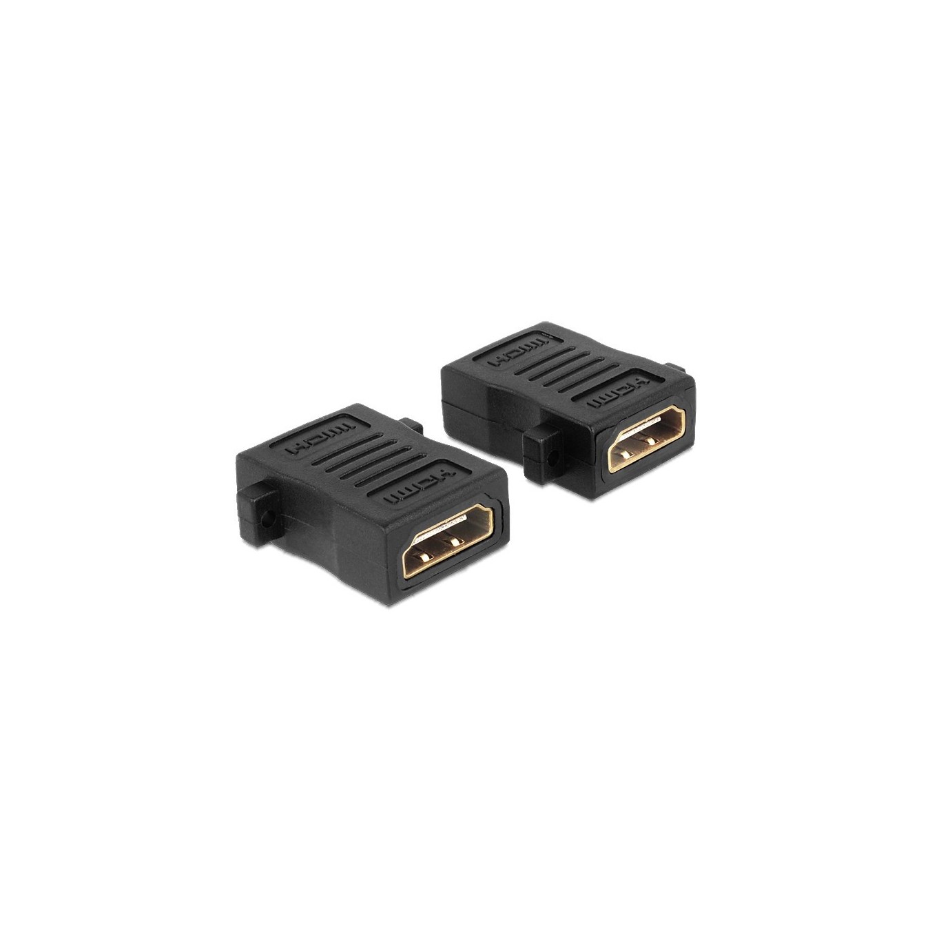 DELOCK HDMI A Female to A Female Coupler - 65509 - Black, Gold-Plated Contacts — Buy in Cyprus with Fast Delivery
