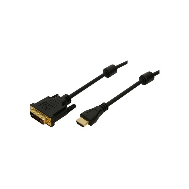 Buy LogiLink HDMI to DVI-D Cable - 3.0 m - 19-pin HDMI (male) to DVI-D (male), B... in Cyprus, Nicosia, Limassol, Larnaka, Pafos