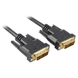 Buy Sharkoon DVI-D Cable - 5m - Black in Cyprus, Nicosia, Limassol, Larnaka, Pafos