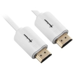 Buy Sharkoon HDMI Cable A to A 4K 2m White in Cyprus, Nicosia, Limassol, Larnaka, Pafos
