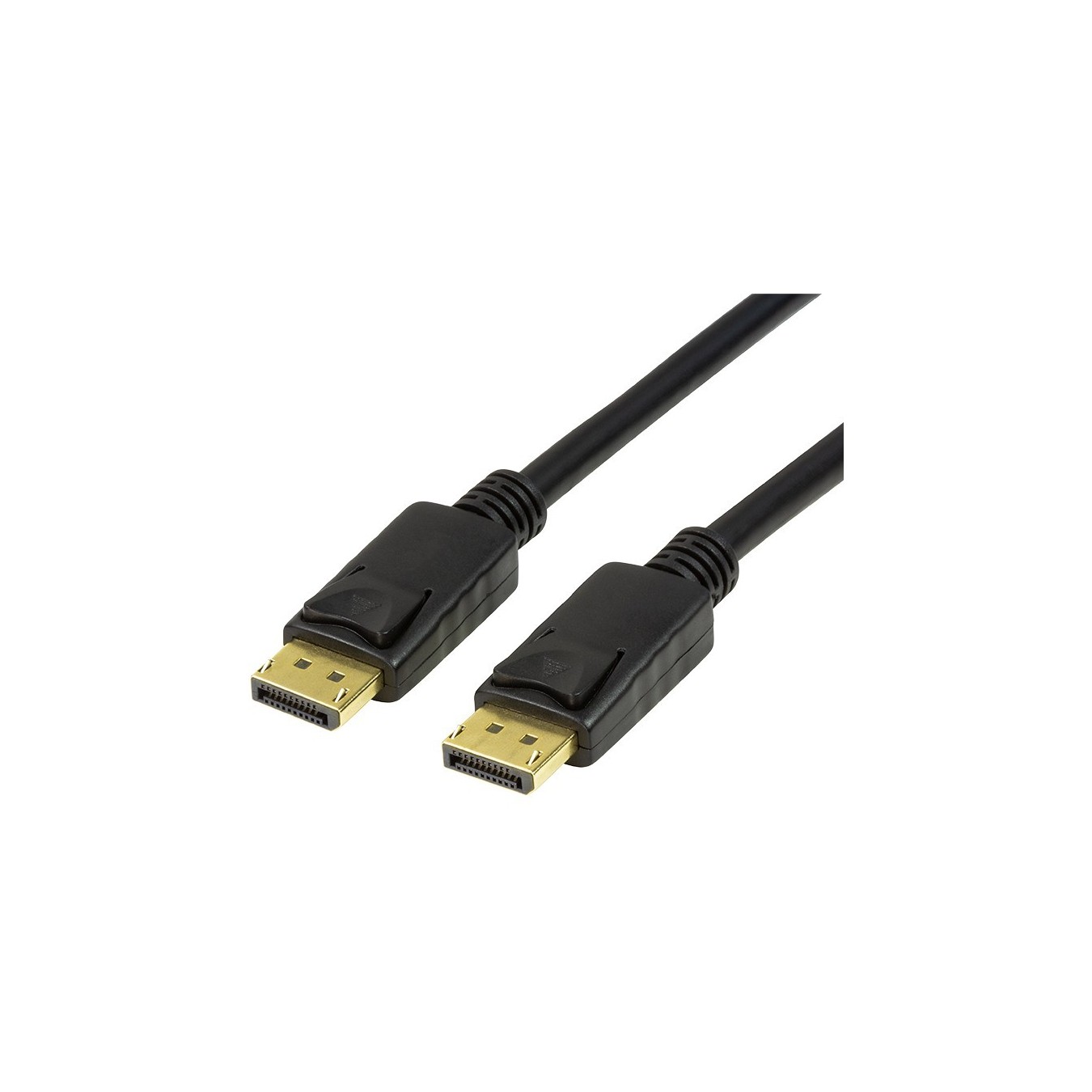 DisplayPort 1.4 Cable DP-DP Male-Male 3m - CV0121 - Black, Gold-plated, Latching, 8K@60Hz — Buy in Cyprus with Fast Delivery