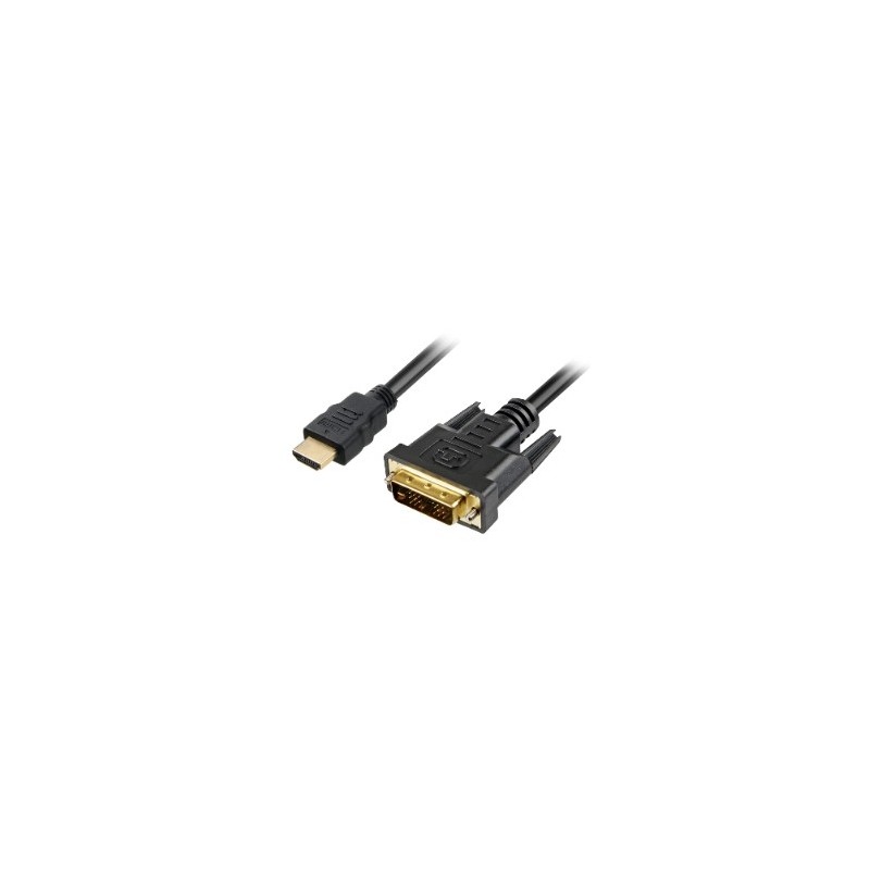 Buy Sharkoon HDMI to DVI-D Cable - (Black, 1 m, HDMI Male to DVI-D Male) in Cyprus, Nicosia, Limassol, Larnaka, Pafos
