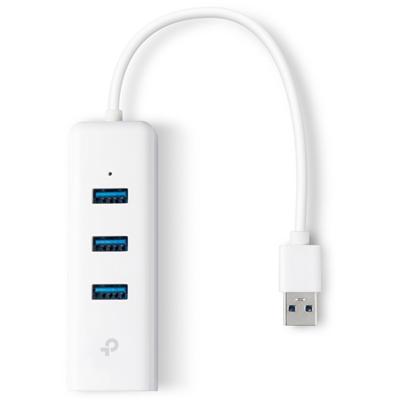 Buy USB TP-LINK UE330 - UE330 - White, USB 3.0 to Gigabit Ethernet and 3-Port Hub in Cyprus, Nicosia, Limassol, Larnaka, Pafos
