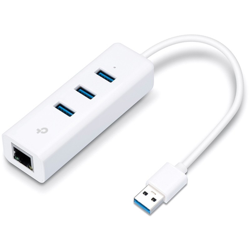 Buy USB TP-LINK UE330 - UE330 - White, USB 3.0 to Gigabit Ethernet and 3-Port Hub in Cyprus, Nicosia, Limassol, Larnaka, Pafos