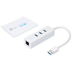 Buy USB TP-LINK UE330 - UE330 - White, USB 3.0 to Gigabit Ethernet and 3-Port Hub in Cyprus, Nicosia, Limassol, Larnaka, Pafos