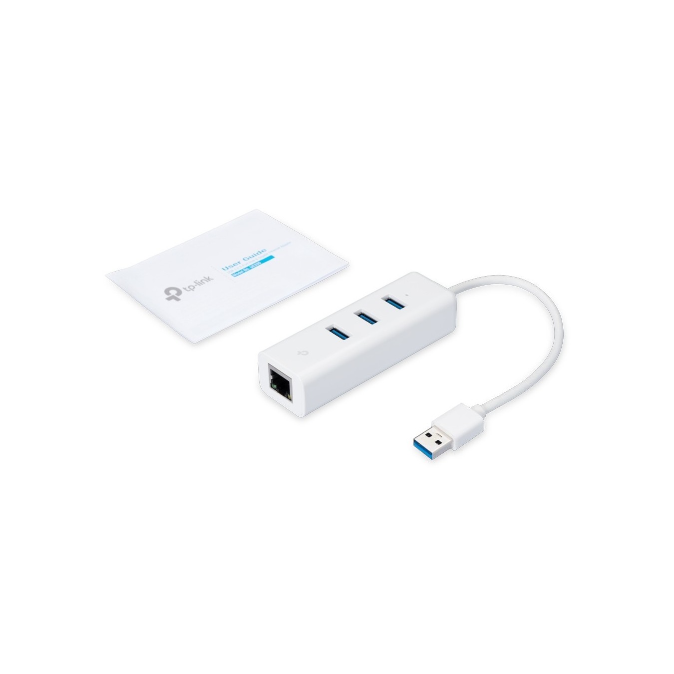USB TP-LINK UE330 - UE330 - White, USB 3.0 to Gigabit Ethernet and 3-Port Hub — Buy in Cyprus with Fast Delivery