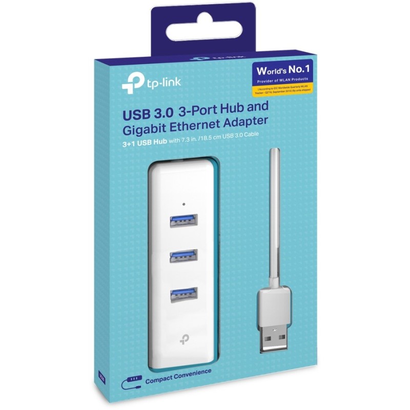 Buy USB TP-LINK UE330 - UE330 - White, USB 3.0 to Gigabit Ethernet and 3-Port Hub in Cyprus, Nicosia, Limassol, Larnaka, Pafos