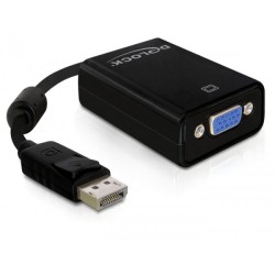 Buy DeLock DisplayPort 1.2 to VGA Adapter - 61848 - Black in Cyprus, Nicosia, Limassol, Larnaka, Pafos