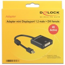 DELOCK Mini DisplayPort 1.2 to DVI-I Cable - 62603 - Black, 0.2 m, 4K Active — Buy in Cyprus with Fast Delivery