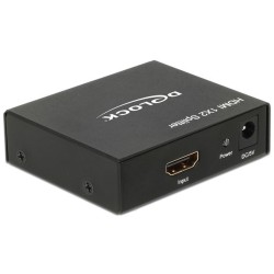 Buy DELOCK HDMI Splitter 1x HDMI In to 2x HDMI Out 4K - 87701 - Black, Metal, 1 m in Cyprus, Nicosia, Limassol, Larnaka, Pafos