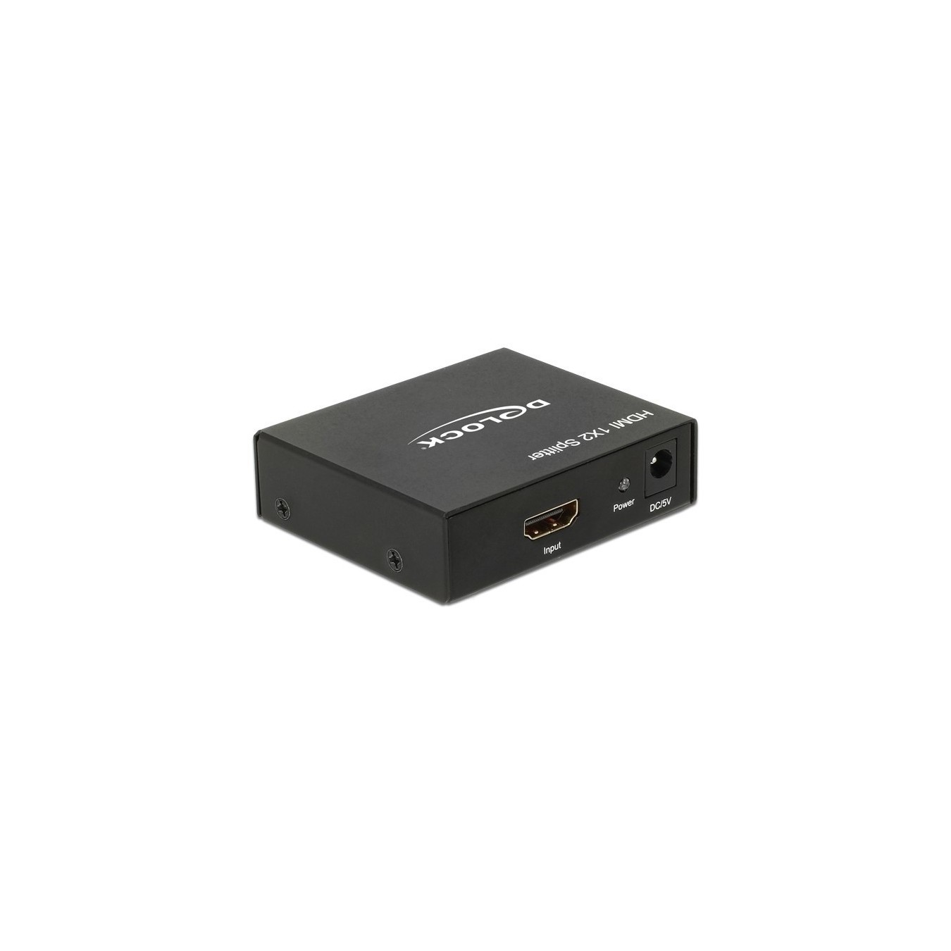 DELOCK HDMI Splitter 1x HDMI In to 2x HDMI Out 4K - 87701 - Black, Metal, 1 m — Buy in Cyprus with Fast Delivery
