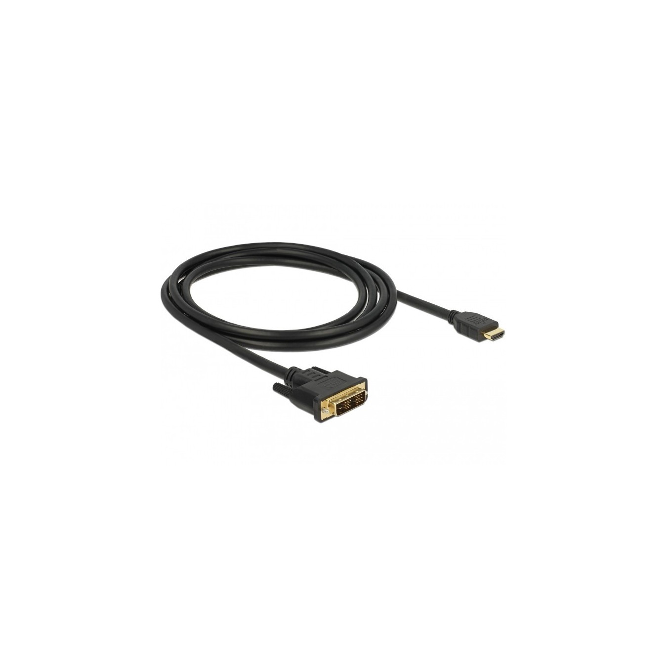 DeLOCK DVI-D to HDMI-A Cable - 85584 - (Black, 2 m) — Buy in Cyprus with Fast Delivery