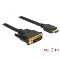 DeLOCK DVI-D to HDMI-A Cable - 85584 - (Black, 2 m) — Buy in Cyprus with Fast Delivery