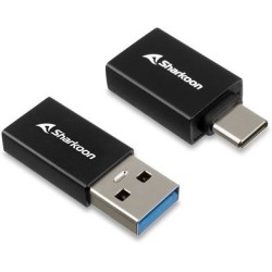 Buy Sharkoon USB 3.2 Gen 1 Adapter - OfficePal - Black (2pc set) in Cyprus, Nicosia, Limassol, Larnaka, Pafos