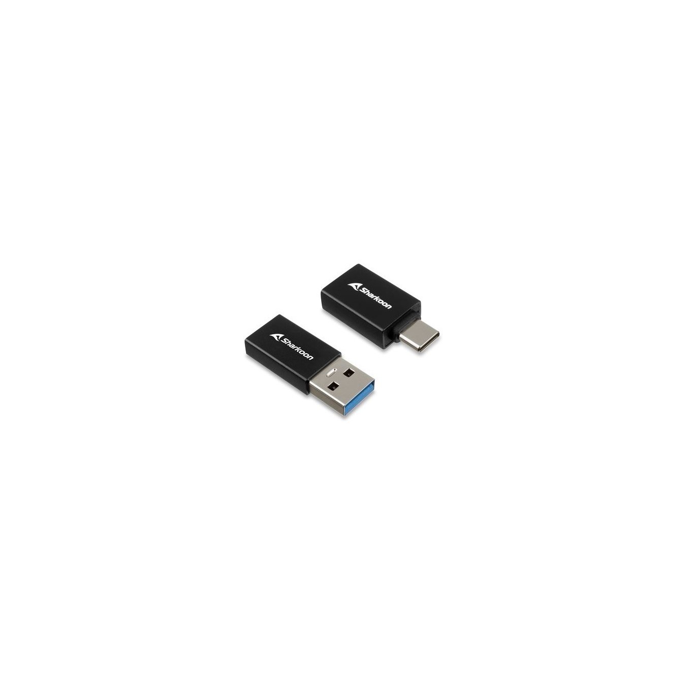 Sharkoon USB 3.2 Gen 1 Adapter - OfficePal - Black (2pc set) — Buy in Cyprus with Fast Delivery