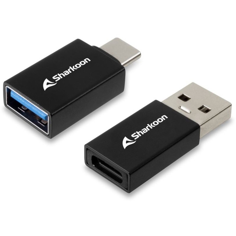 Buy Sharkoon USB 3.2 Gen 1 Adapter - OfficePal - Black (2pc set) in Cyprus, Nicosia, Limassol, Larnaka, Pafos